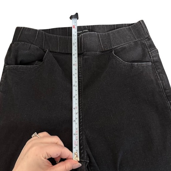 Universal Standard Black Pull On Wide Leg High Rise Stretch Jeans 2XS (6 / 8) - Picture 3 of 5